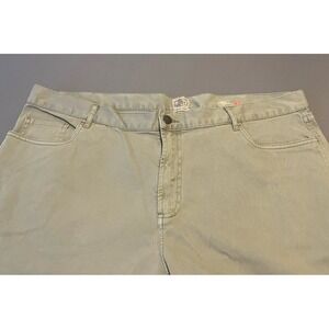 Faherty Pants‎ Mens 42x34 Green Straight Leg Stretch Denim Jeans, MBC0010-SPG